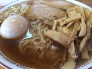 琴ののラーメンメンマ味玉