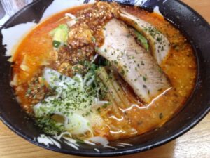 鬼がらしの味噌肉野菜ラーメン
