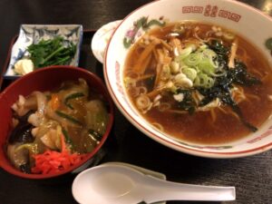 紅蘭のランチセット-ラーメン＆中華飯