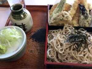 松竹庵の天ざるそば