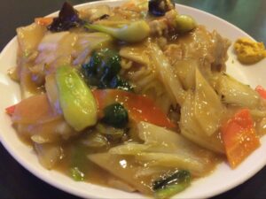 盛華楼の両面焼きそば