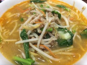 華包の味噌野菜ラーメン