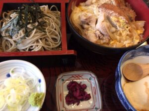 三浦屋のミックス丼セット-ミックス丼＋ざるそば
