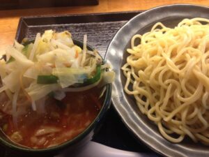 癒庵のみそ野菜ピリ辛つけ麺