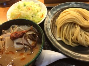 癒庵の辛味噌つけ麺-野菜トッピング
