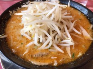 らあめん花月の黄金の味噌ラーメンもやし