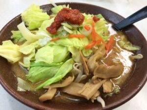 らーめん哲のおやじ味噌野菜ラーメン