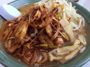 らーめん哲の味噌ネギラーメンもやし