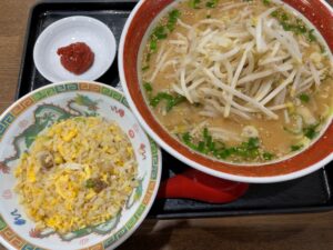 味好の半チャンセット-味噌もやし-辛味噌