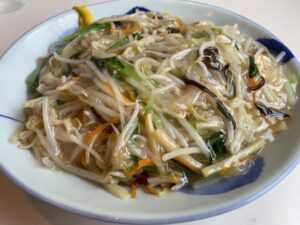 チャイナハウスの塩もやしあんかけ焼きそば